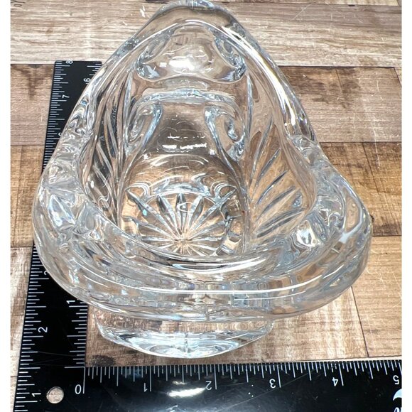 Vintage Lead Crystal Sleigh Decorative Centerpiece Collectible Home Accent - Picture 6 of 7